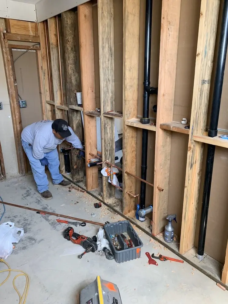 Commercial rough-in plumbing for Gas Line Repair in Taylor